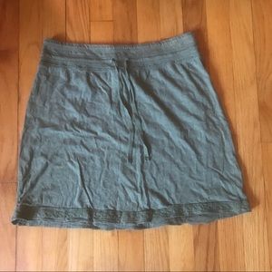 green hippie skirt